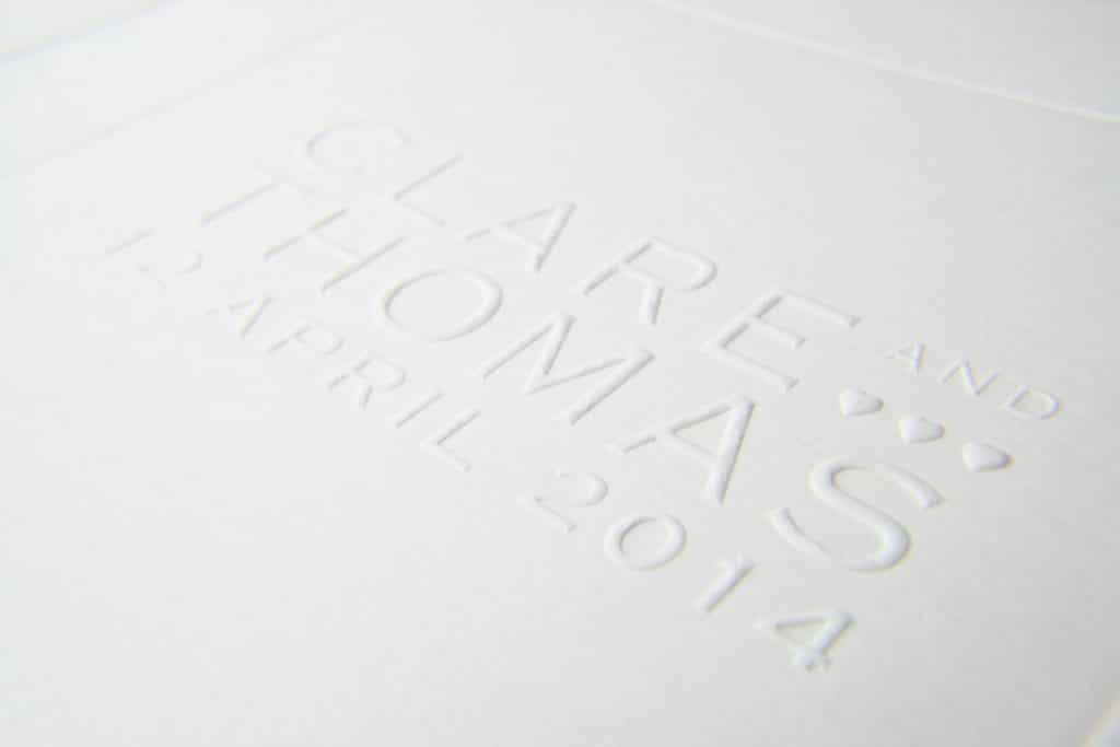 Blind embossing