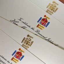 Her Majesty The Queen’s Diamond Jubilee - Special Invitations with Jubilee Logo.