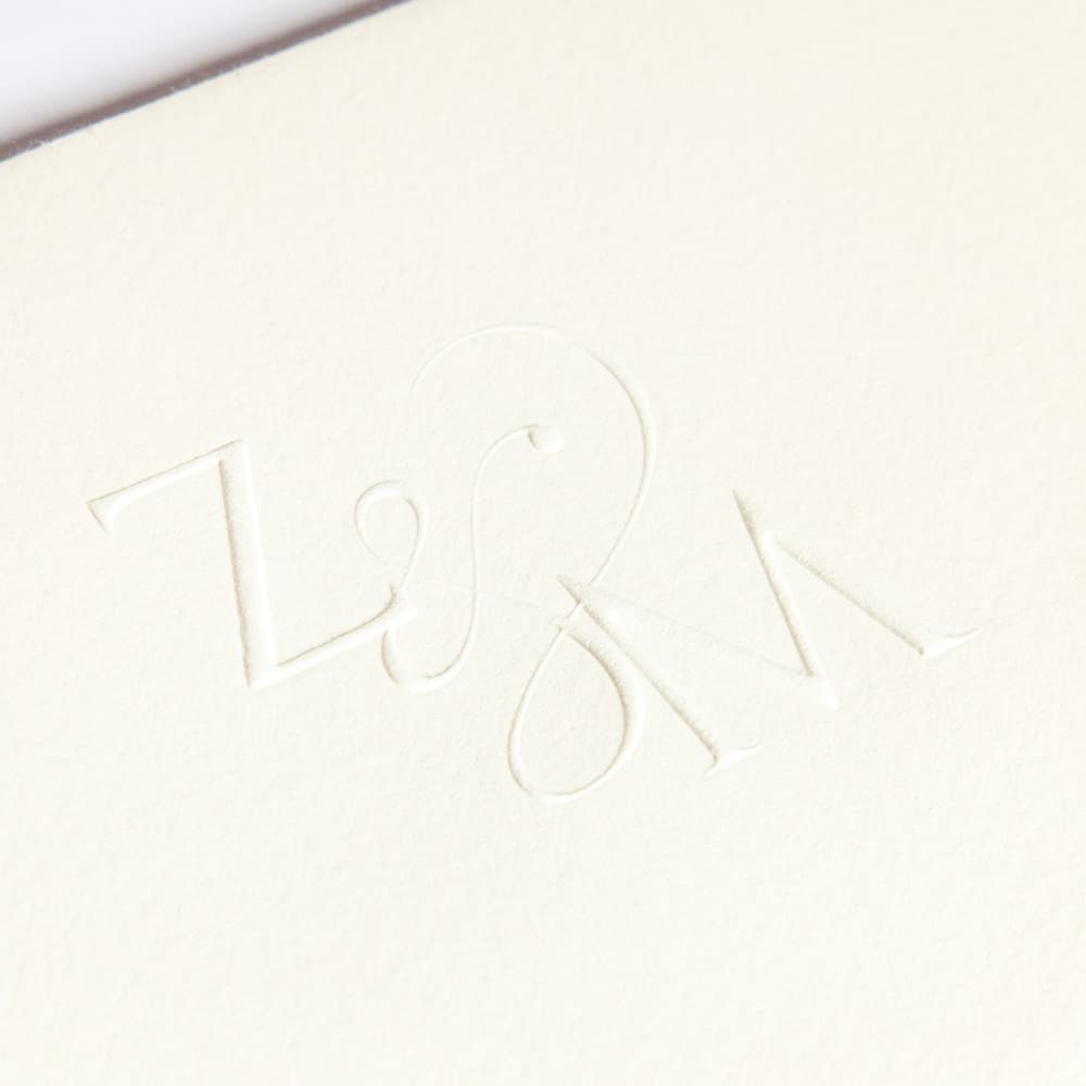Blind embossing